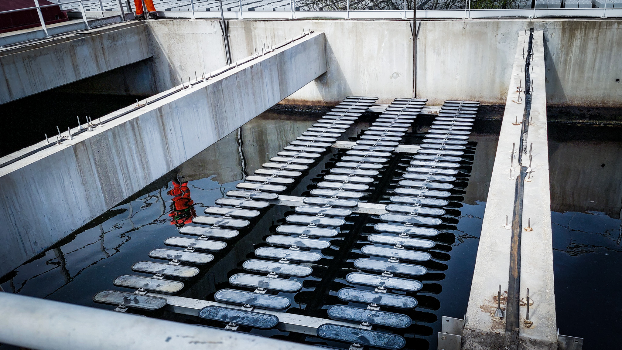 renouvellement des rampes et des tripodes de la Station d'épuration de Vitrolles en mars 2025