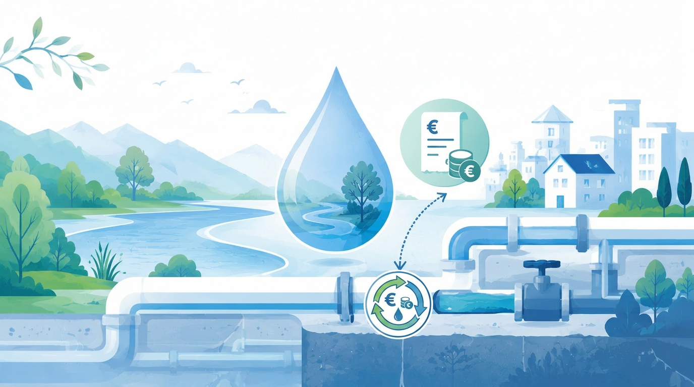 Visuel redevances de l'agence de l'eau